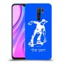 ילד סקייטבורד כיסוי מגן קשיח בעיצוב אישי עם השם שלך ל Xiaomi Redmi 9 יחידה אחת סקרין מובייל