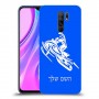 אופנוע שלג כיסוי מגן קשיח בעיצוב אישי עם השם שלך ל Xiaomi Redmi 9 יחידה אחת סקרין מובייל