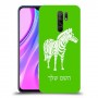 זברה כיסוי מגן קשיח בעיצוב אישי עם השם שלך ל Xiaomi Redmi 9 יחידה אחת סקרין מובייל