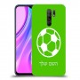 כדורגל - כדור כיסוי מגן קשיח בעיצוב אישי עם השם שלך ל Xiaomi Redmi 9 יחידה אחת סקרין מובייל