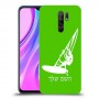 גלישת מפרש כיסוי מגן קשיח בעיצוב אישי עם השם שלך ל Xiaomi Redmi 9 יחידה אחת סקרין מובייל