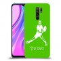 שחקן טניס כיסוי מגן קשיח בעיצוב אישי עם השם שלך ל Xiaomi Redmi 9 יחידה אחת סקרין מובייל
