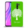 עץ כיסוי מגן קשיח בעיצוב אישי עם השם שלך ל Xiaomi Redmi 9 יחידה אחת סקרין מובייל