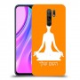 יוגה כיסוי מגן קשיח בעיצוב אישי עם השם שלך ל Xiaomi Redmi 9 יחידה אחת סקרין מובייל