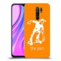 ילד סקייטבורד כיסוי מגן קשיח בעיצוב אישי עם השם שלך ל Xiaomi Redmi 9 יחידה אחת סקרין מובייל