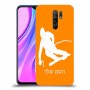סקִי כיסוי מגן קשיח בעיצוב אישי עם השם שלך ל Xiaomi Redmi 9 יחידה אחת סקרין מובייל
