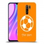 כדורגל - כדור כיסוי מגן קשיח בעיצוב אישי עם השם שלך ל Xiaomi Redmi 9 יחידה אחת סקרין מובייל