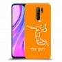 שחקן כדורעף כיסוי מגן קשיח בעיצוב אישי עם השם שלך ל Xiaomi Redmi 9 יחידה אחת סקרין מובייל