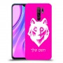 זאב כיסוי מגן קשיח בעיצוב אישי עם השם שלך ל Xiaomi Redmi 9 יחידה אחת סקרין מובייל