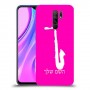 סקספון כיסוי מגן קשיח בעיצוב אישי עם השם שלך ל Xiaomi Redmi 9 יחידה אחת סקרין מובייל