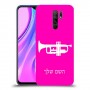 חצוצרה כיסוי מגן קשיח בעיצוב אישי עם השם שלך ל Xiaomi Redmi 9 יחידה אחת סקרין מובייל