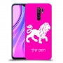 אריה כיסוי מגן קשיח בעיצוב אישי עם השם שלך ל Xiaomi Redmi 9 יחידה אחת סקרין מובייל