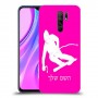 סקִי כיסוי מגן קשיח בעיצוב אישי עם השם שלך ל Xiaomi Redmi 9 יחידה אחת סקרין מובייל