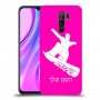 סנובורד כיסוי מגן קשיח בעיצוב אישי עם השם שלך ל Xiaomi Redmi 9 יחידה אחת סקרין מובייל