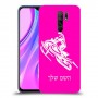 אופנוע שלג כיסוי מגן קשיח בעיצוב אישי עם השם שלך ל Xiaomi Redmi 9 יחידה אחת סקרין מובייל