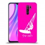 גלישת מפרש כיסוי מגן קשיח בעיצוב אישי עם השם שלך ל Xiaomi Redmi 9 יחידה אחת סקרין מובייל
