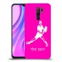 שחקן טניס כיסוי מגן קשיח בעיצוב אישי עם השם שלך ל Xiaomi Redmi 9 יחידה אחת סקרין מובייל