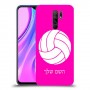 כדורעף - כדור כיסוי מגן קשיח בעיצוב אישי עם השם שלך ל Xiaomi Redmi 9 יחידה אחת סקרין מובייל