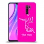 שחקן כדורעף כיסוי מגן קשיח בעיצוב אישי עם השם שלך ל Xiaomi Redmi 9 יחידה אחת סקרין מובייל