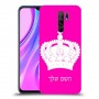 כתר מלכותי כיסוי מגן קשיח בעיצוב אישי עם השם שלך ל Xiaomi Redmi 9 יחידה אחת סקרין מובייל
