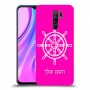 הגה - קפטן - ים כיסוי מגן קשיח בעיצוב אישי עם השם שלך ל Xiaomi Redmi 9 יחידה אחת סקרין מובייל