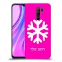 שלג כיסוי מגן קשיח בעיצוב אישי עם השם שלך ל Xiaomi Redmi 9 יחידה אחת סקרין מובייל