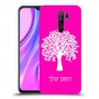 עץ כיסוי מגן קשיח בעיצוב אישי עם השם שלך ל Xiaomi Redmi 9 יחידה אחת סקרין מובייל