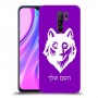 זאב כיסוי מגן קשיח בעיצוב אישי עם השם שלך ל Xiaomi Redmi 9 יחידה אחת סקרין מובייל