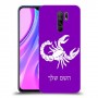 עקרב כיסוי מגן קשיח בעיצוב אישי עם השם שלך ל Xiaomi Redmi 9 יחידה אחת סקרין מובייל