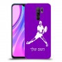 שחקן טניס כיסוי מגן קשיח בעיצוב אישי עם השם שלך ל Xiaomi Redmi 9 יחידה אחת סקרין מובייל