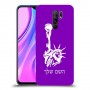 פסל החירות כיסוי מגן קשיח בעיצוב אישי עם השם שלך ל Xiaomi Redmi 9 יחידה אחת סקרין מובייל