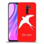 ציפור לבלוע כיסוי מגן קשיח בעיצוב אישי עם השם שלך ל Xiaomi Redmi 9 יחידה אחת סקרין מובייל