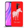 זברה כיסוי מגן קשיח בעיצוב אישי עם השם שלך ל Xiaomi Redmi 9 יחידה אחת סקרין מובייל