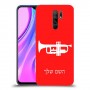 חצוצרה כיסוי מגן קשיח בעיצוב אישי עם השם שלך ל Xiaomi Redmi 9 יחידה אחת סקרין מובייל