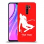 סקִי כיסוי מגן קשיח בעיצוב אישי עם השם שלך ל Xiaomi Redmi 9 יחידה אחת סקרין מובייל