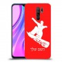 סנובורד כיסוי מגן קשיח בעיצוב אישי עם השם שלך ל Xiaomi Redmi 9 יחידה אחת סקרין מובייל
