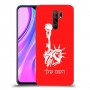 פסל החירות כיסוי מגן קשיח בעיצוב אישי עם השם שלך ל Xiaomi Redmi 9 יחידה אחת סקרין מובייל