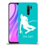 סקִי כיסוי מגן קשיח בעיצוב אישי עם השם שלך ל Xiaomi Redmi 9 יחידה אחת סקרין מובייל