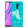 אופנוע שלג כיסוי מגן קשיח בעיצוב אישי עם השם שלך ל Xiaomi Redmi 9 יחידה אחת סקרין מובייל
