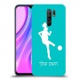 כדורגל - אישה כיסוי מגן קשיח בעיצוב אישי עם השם שלך ל Xiaomi Redmi 9 יחידה אחת סקרין מובייל