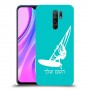 גלישת מפרש כיסוי מגן קשיח בעיצוב אישי עם השם שלך ל Xiaomi Redmi 9 יחידה אחת סקרין מובייל