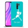 שחקן טניס כיסוי מגן קשיח בעיצוב אישי עם השם שלך ל Xiaomi Redmi 9 יחידה אחת סקרין מובייל