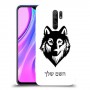 זאב כיסוי מגן קשיח בעיצוב אישי עם השם שלך ל Xiaomi Redmi 9 יחידה אחת סקרין מובייל