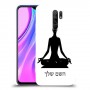 יוגה כיסוי מגן קשיח בעיצוב אישי עם השם שלך ל Xiaomi Redmi 9 יחידה אחת סקרין מובייל