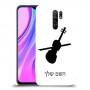 כינור כיסוי מגן קשיח בעיצוב אישי עם השם שלך ל Xiaomi Redmi 9 יחידה אחת סקרין מובייל