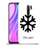 שלג כיסוי מגן קשיח בעיצוב אישי עם השם שלך ל Xiaomi Redmi 9 יחידה אחת סקרין מובייל
