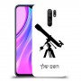 טלסקופ כיסוי מגן קשיח בעיצוב אישי עם השם שלך ל Xiaomi Redmi 9 יחידה אחת סקרין מובייל