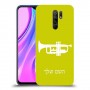 חצוצרה כיסוי מגן קשיח בעיצוב אישי עם השם שלך ל Xiaomi Redmi 9 יחידה אחת סקרין מובייל