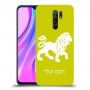 אריה כיסוי מגן קשיח בעיצוב אישי עם השם שלך ל Xiaomi Redmi 9 יחידה אחת סקרין מובייל