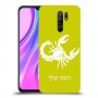עקרב כיסוי מגן קשיח בעיצוב אישי עם השם שלך ל Xiaomi Redmi 9 יחידה אחת סקרין מובייל